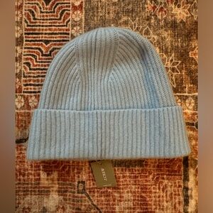 Jcrew 100% cashmere hat beanie NWT